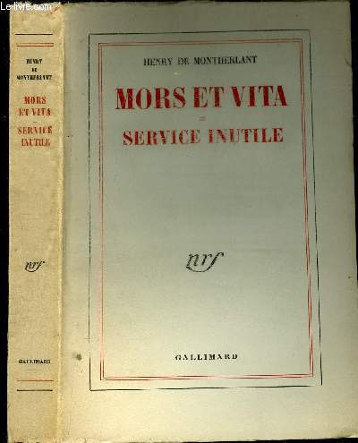 MORS ET VITA = SERVICE INUTILE