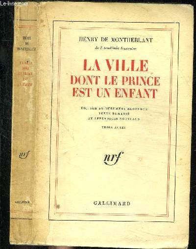LA VILLE DONT LE PRINCE EST UN ENFANT