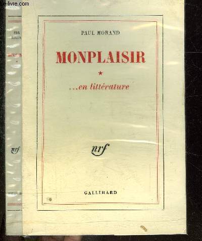 MONPLAISIR EN LITTERATURE