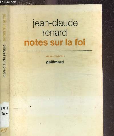NOTES SUR LA FOI