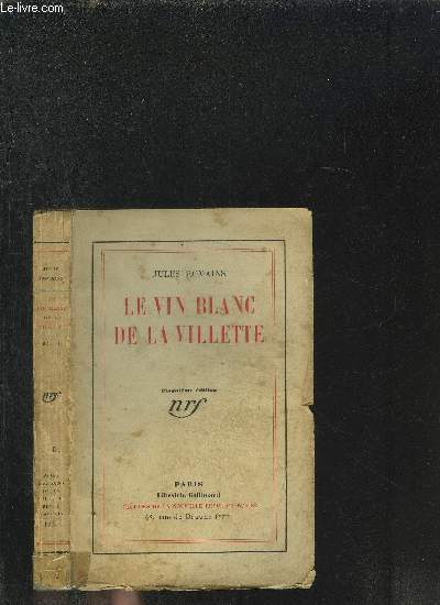 LE VIN BLANC DE LA VILLETTE