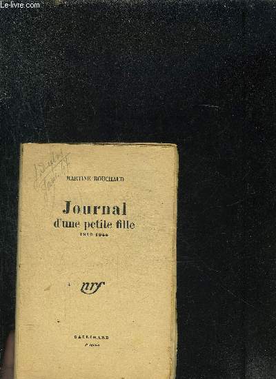 JOURNAL D UNE PETITE FILLE 1940-1944