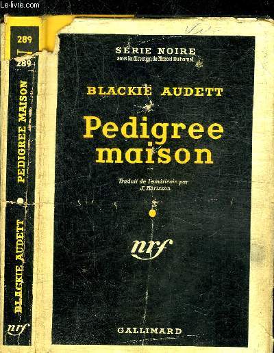 PEDIGREE MAISON - COLLECTION SERIE NOIRE 289