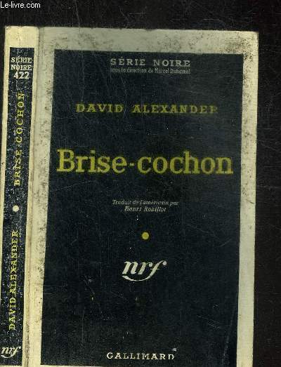BRISE-COCHON- COLLECTION SERIE NOIRE 422