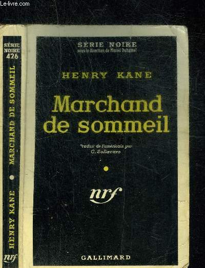 MARCHAND DE SOMMEIL - COLLECTION SERIE NOIRE 426