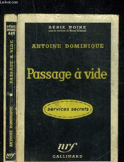 PASSAGE A VIDE - COLLECTION SERIE NOIRE 449