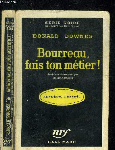 BOURREAU, FAIS TON METIER !- COLLECTION SERIE NOIRE 504