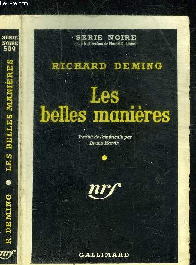 LES BELLES MANIERES- COLLECTION SERIE NOIRE 509