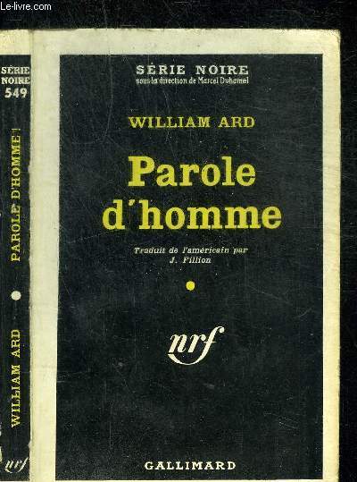PAROLE D HOMME - COLLECTION SERIE NOIRE 549