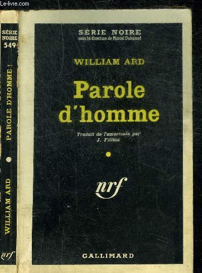 PAROLE D HOMME - COLLECTION SERIE NOIRE 549