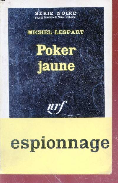 Poker Jaune collection srie noire n825