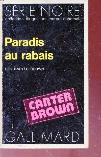 Paradis au rabais collection série noire n°1565 - Carter Brown - 1973 - Photo 1/1