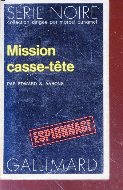 Mission casse-tte collection srie noire n1605