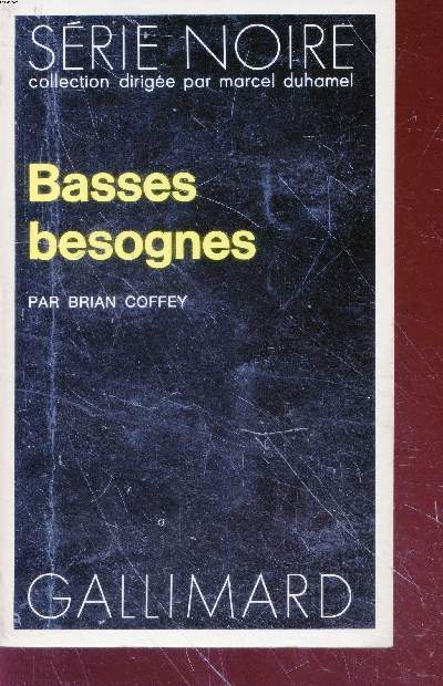 Basses besognes collection srie noire n1660