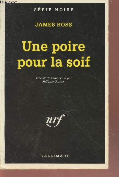 Une piste pour la soif collection srie noire n2315