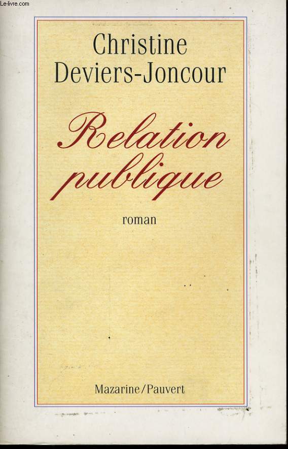 RELATION PUBLIQUE