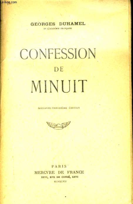 CONFESSION DE MINUIT