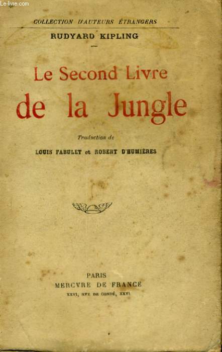 LE SECOND DE LA LIVRE DE LA JUNGLE