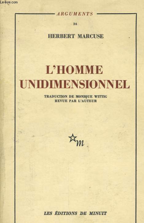 L'HOMME UNIDIMENSIONNEL