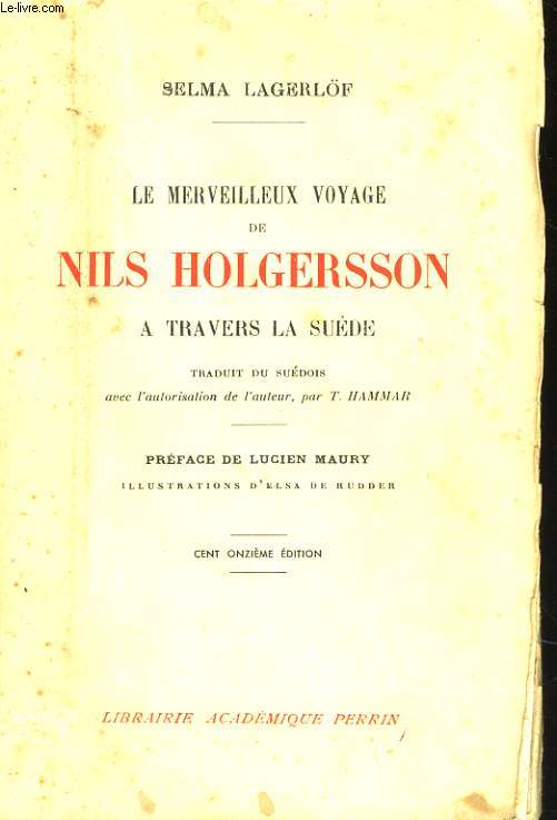 LE MERVEILLEUX VOYAGE DE NILS HOLGERSSON A TRAVERS LA SUEDE