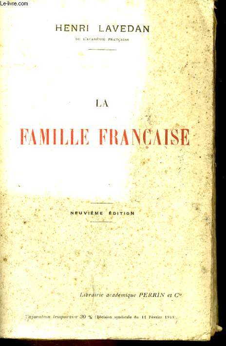 LA FAMILLE FRANCAISE