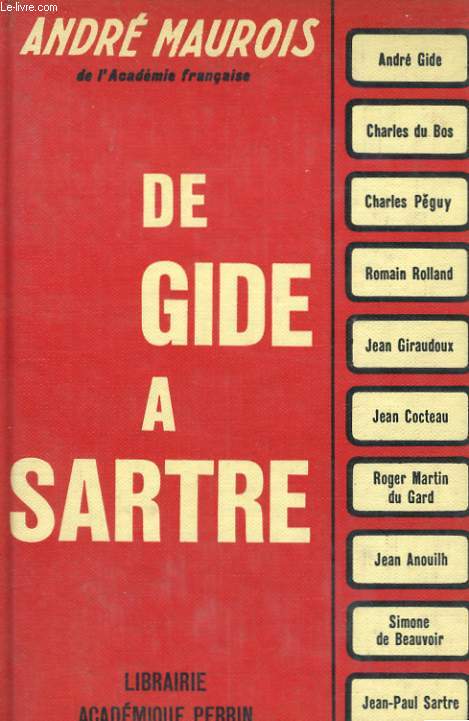 DE GIDE A SARTRE