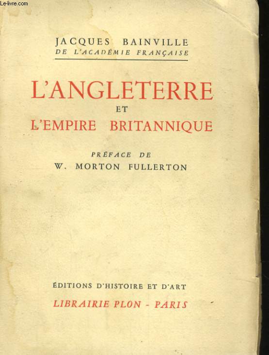 L'ANGLETERRE ET L'EMPIRE BRITANNIQUE