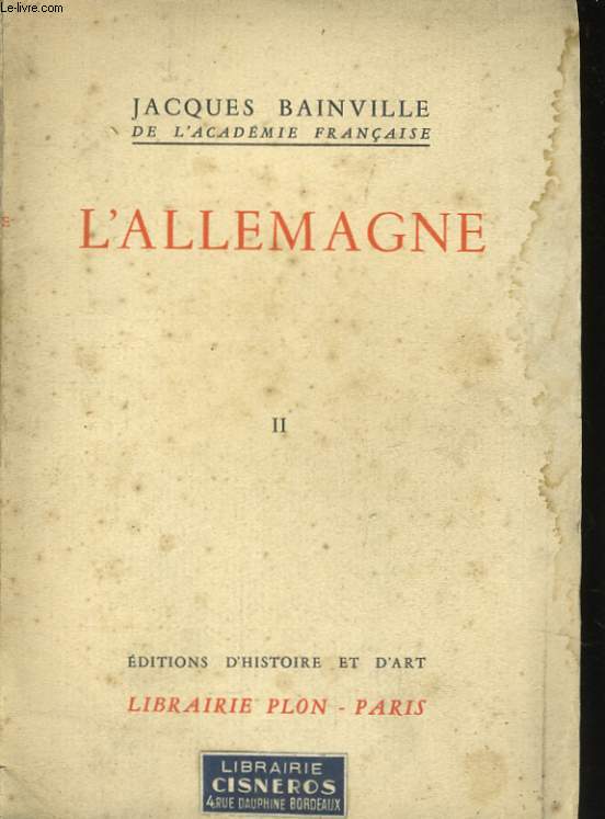 L'ALLEMAGNE, TOME 2