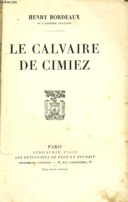 LE CALVAIRE DE CIMIEZ