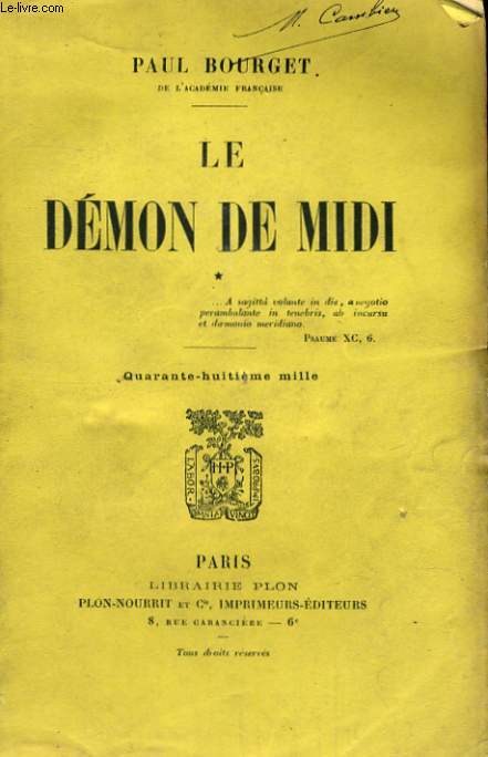 LE DEMON DE MIDI, TOMES 1 et 2