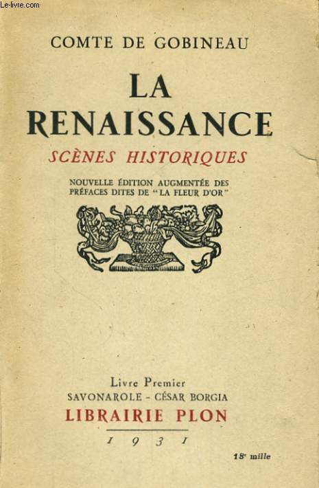 LA RENAISSANCE, SCENES HISTORIQUES, TOMES 1 et 2