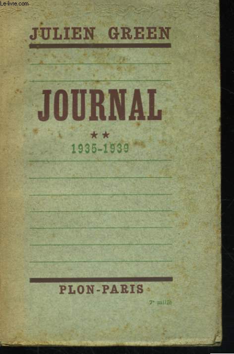 JOURNAL, TOME 2: 1935-1939