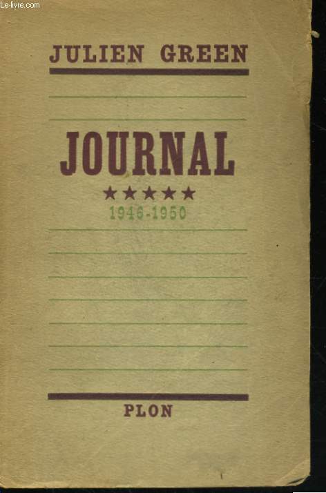 JOURNAL, TOME 5, 1946-1950