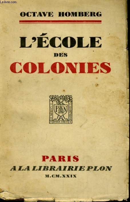 L'ECOLE DES COLONIES