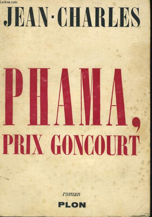 PHAMA, PRIX GONCOURT