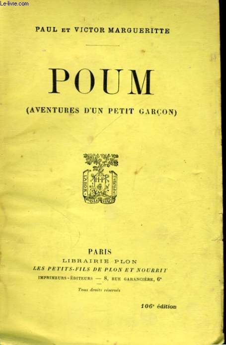 POUM (AVENTURES D'UN PETIT GARCON)