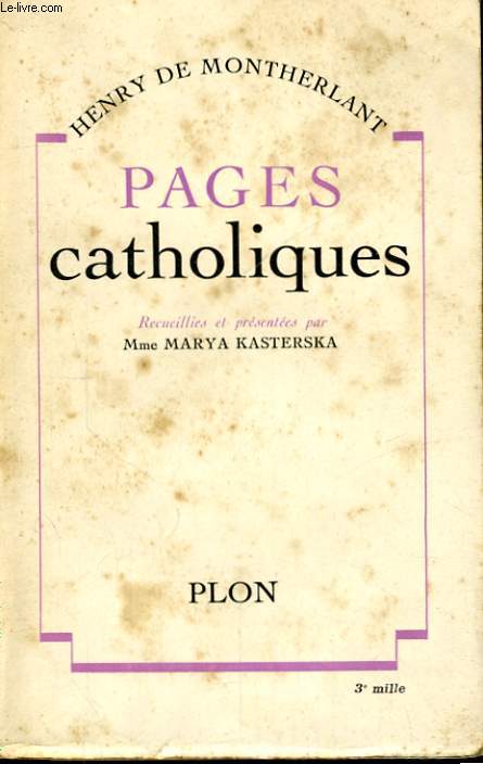 PAGES CATHOLIQUES