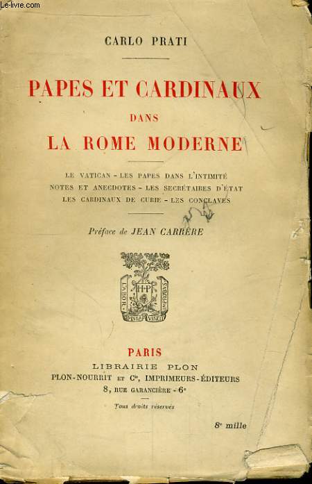 PAPES ET CARDINAUX DANS LA ROME MODERNE