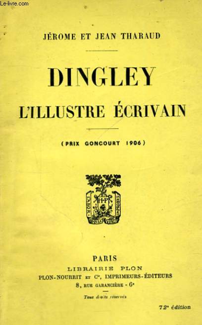 DINGLEY L'ILLUSTRE ECRIVAIN