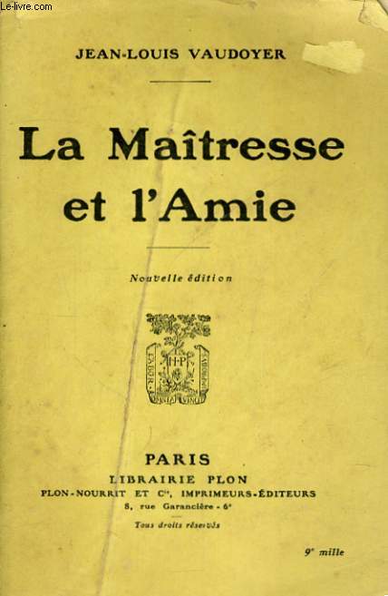 LA MAITRESSE ET L'AMIE