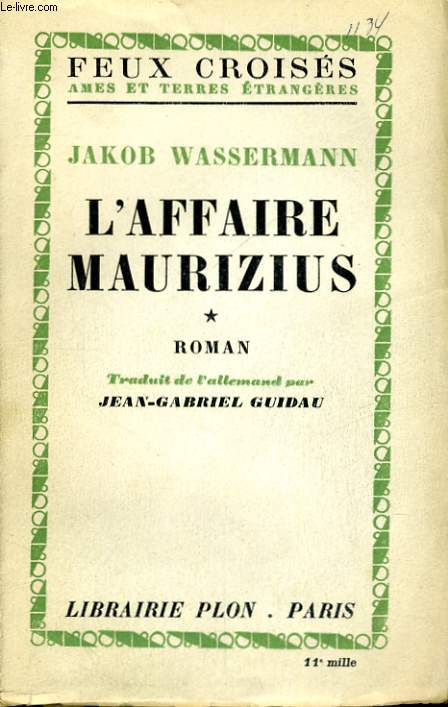 L'AFFAIRE MAURIZIUS, TOMES 1 ET 2