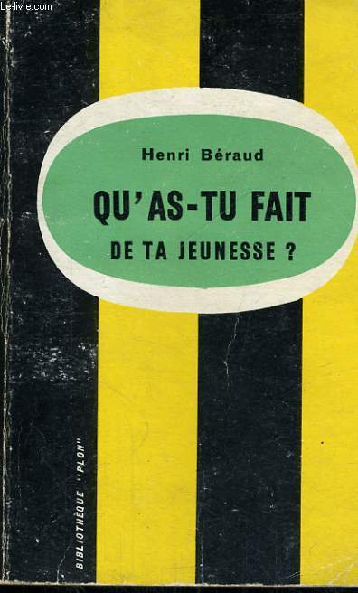 QU'AS-TU FAIT DE TA JEUNESSE ?
