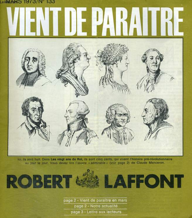 BULLETIN ROBERT LAFFONT N 133.