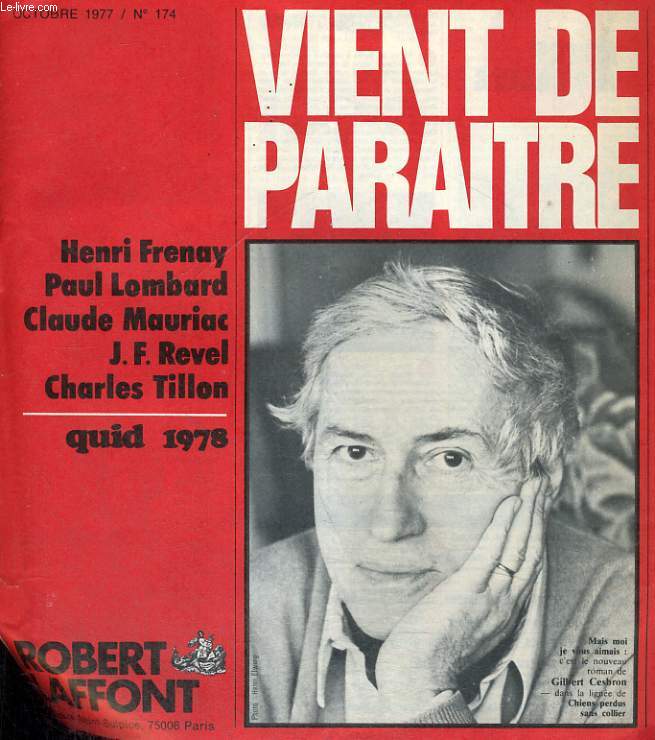 BULLETIN ROBERT LAFFONT N 174.