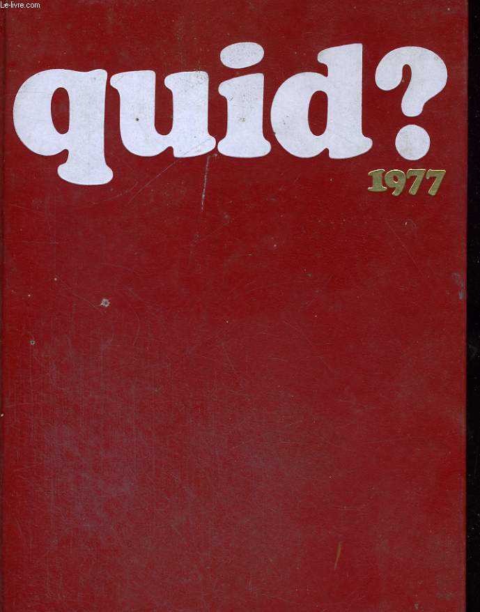 QUID? TOUT POUR TOUS. 1977.