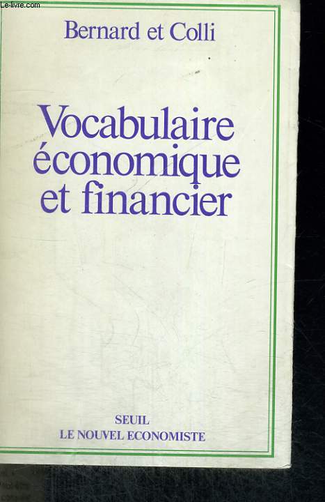 Vocabulaire conomique et financier