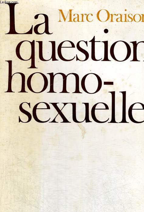 La question homosexuelle