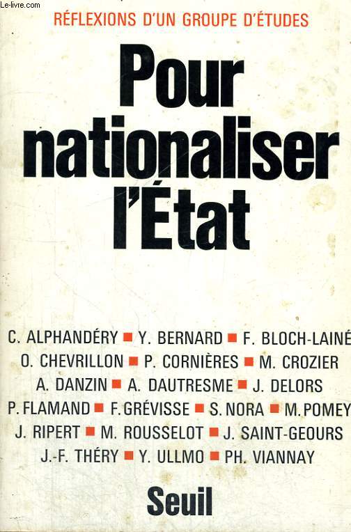 Pour nationaliser l'Etat