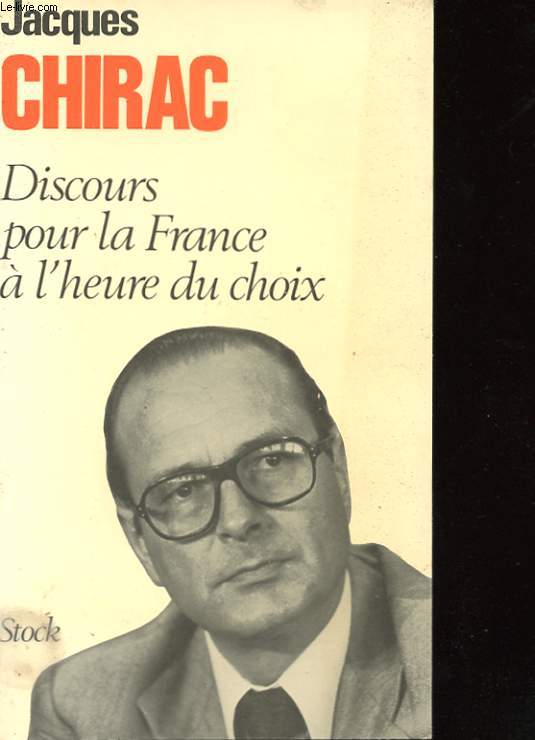 DISCOURS POUR LA FRANCE A L'HEURE DU CHOIX