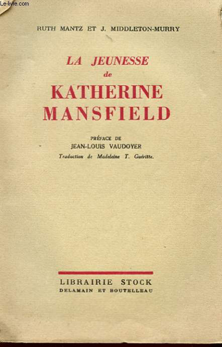 LA JEUNESSE DE KATHERINE MANSFIELD